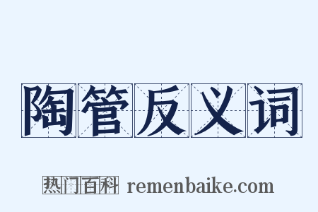 陶管反义词是什么意思的图片